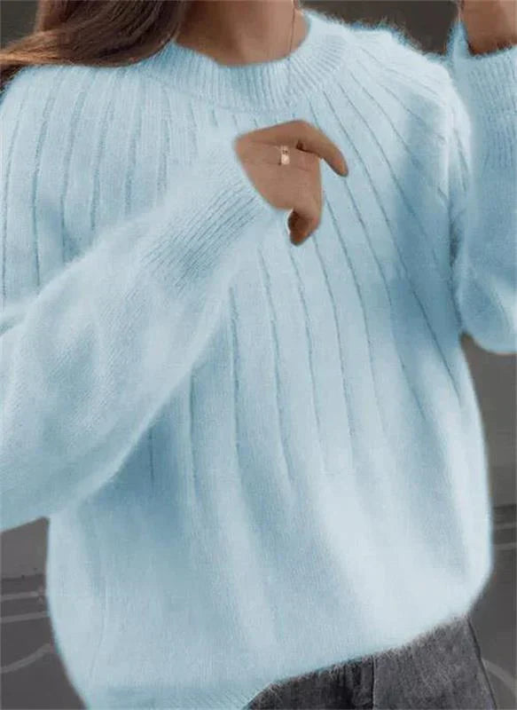 Women's soft sweaters in various colors