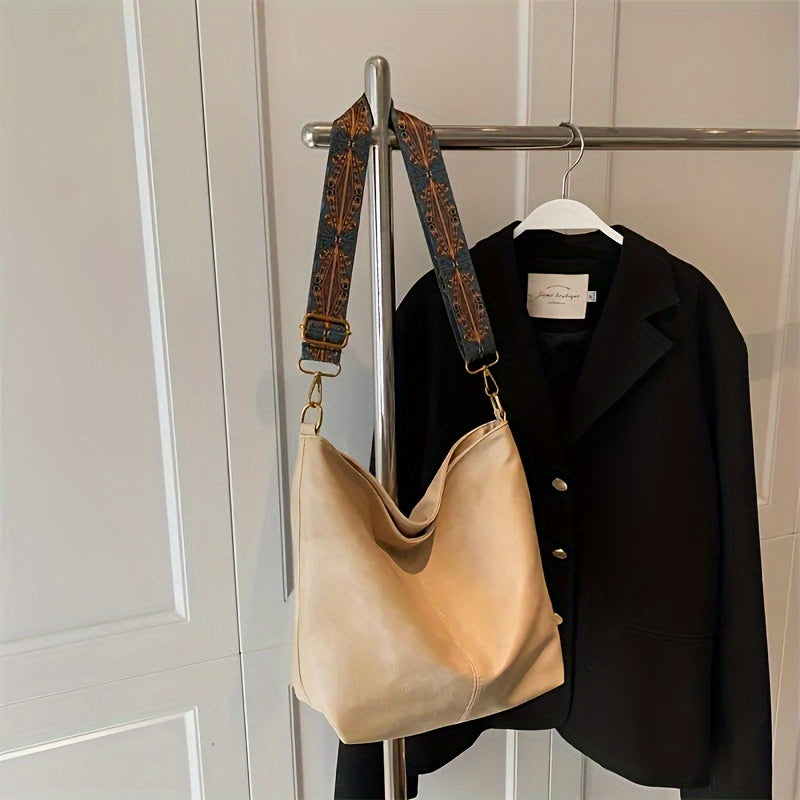 Large Capacity PU Bucket Bag