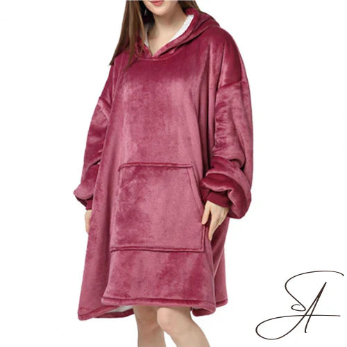 Women's comfortable plush hoodie