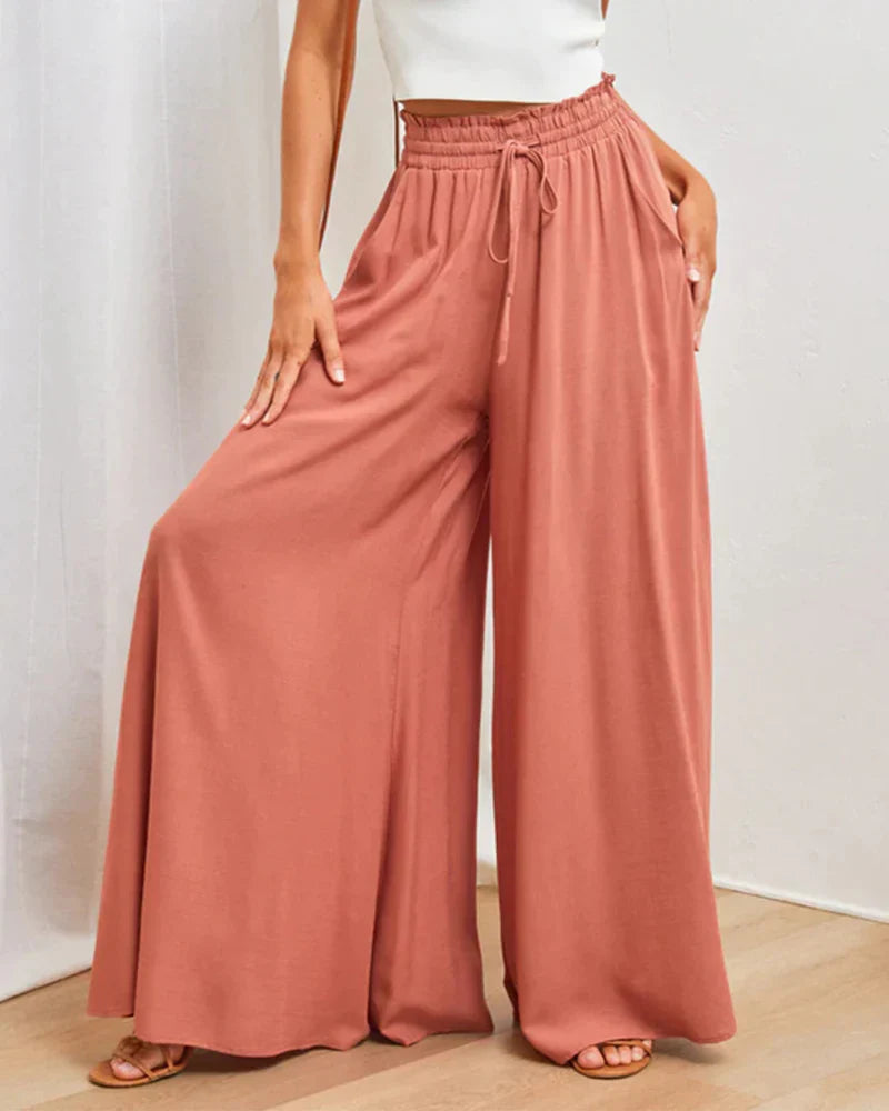 Women's high waist wide leg pants
