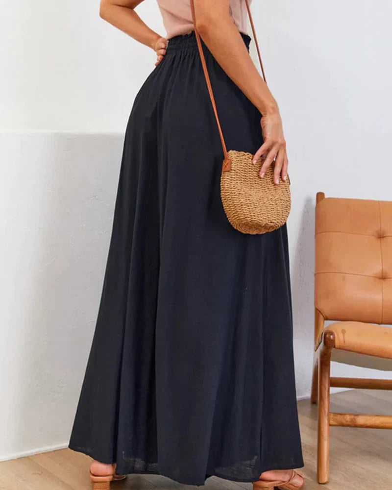 Women's high waist wide leg pants