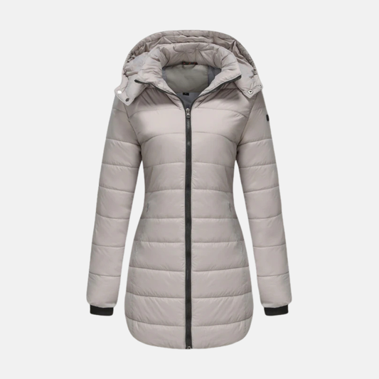 Structured Quilted Longline Padded Coat