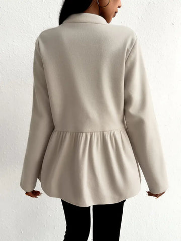 Women's elegant beige coat