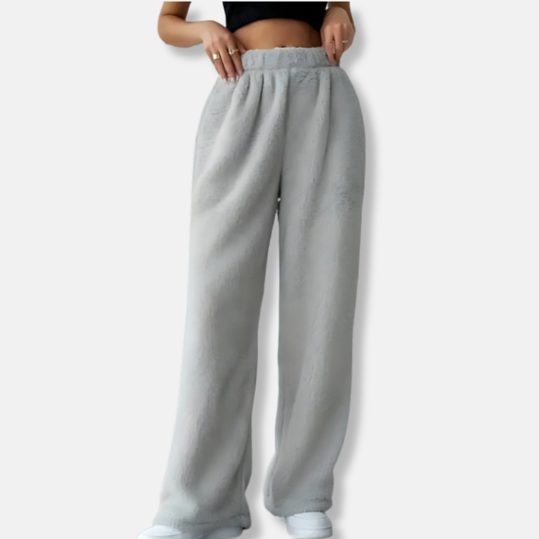 Plush Soft Feel Wide Leg Casual Pants