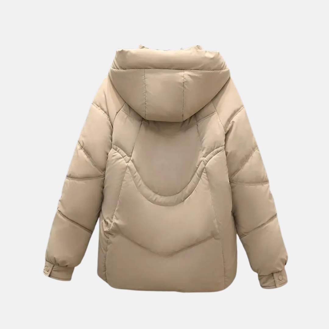 Veronica Hooded Puffer Jacket | Quilted Relaxed Fit Jacket