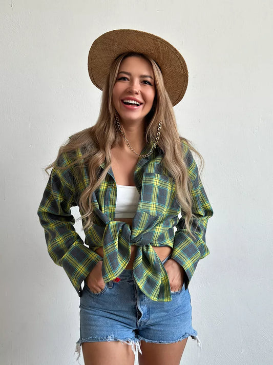 Elegant Checked Flannel Shirt