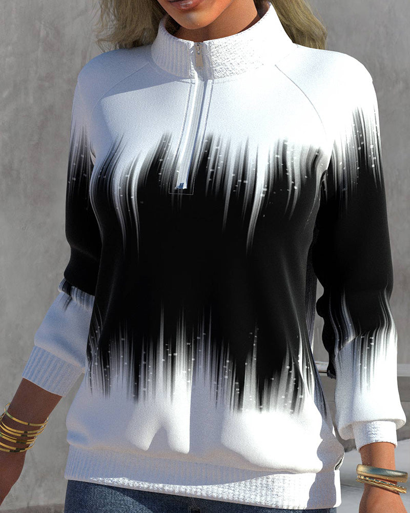 Women's half turtle neck sweatshirt