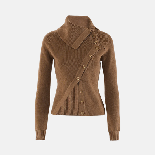 Ribbed Stretch Slim Fit Knitwear Top