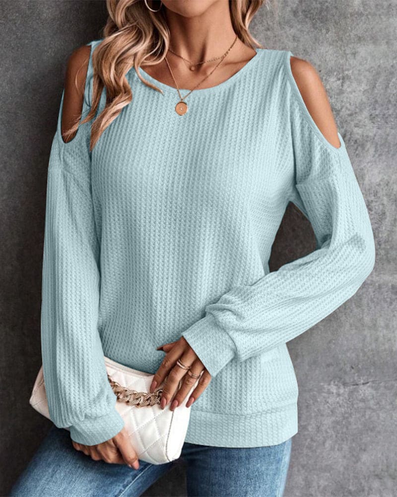 Women's off-shoulder sweatshirt