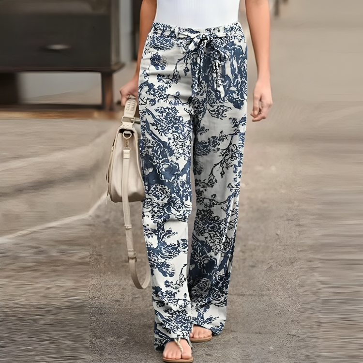 Women's floral trousers