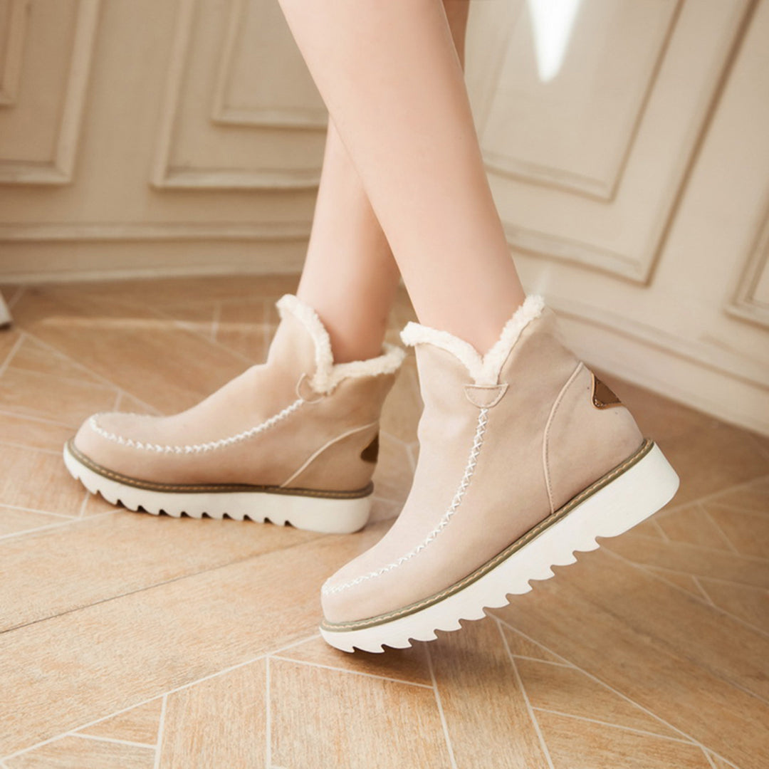 Women's warm winter snow boots