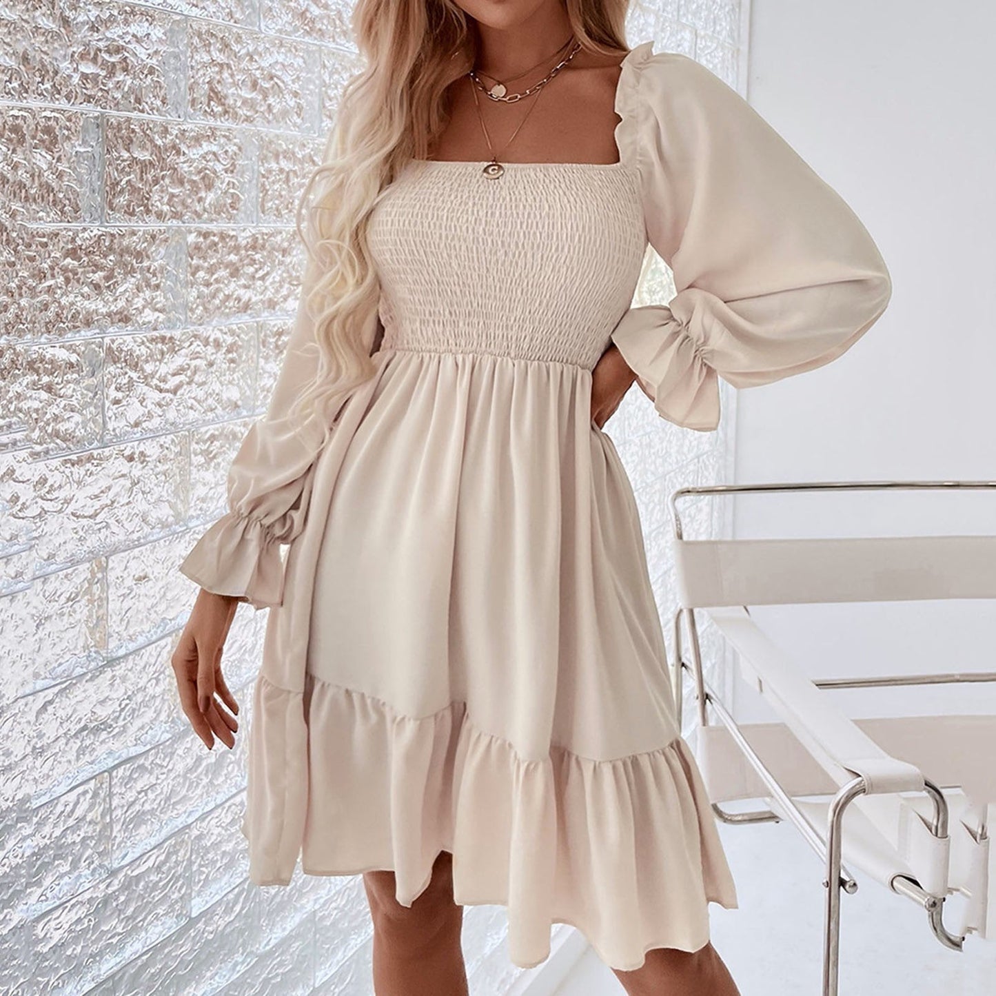 Women's Ribbed Knit Sweater Dress