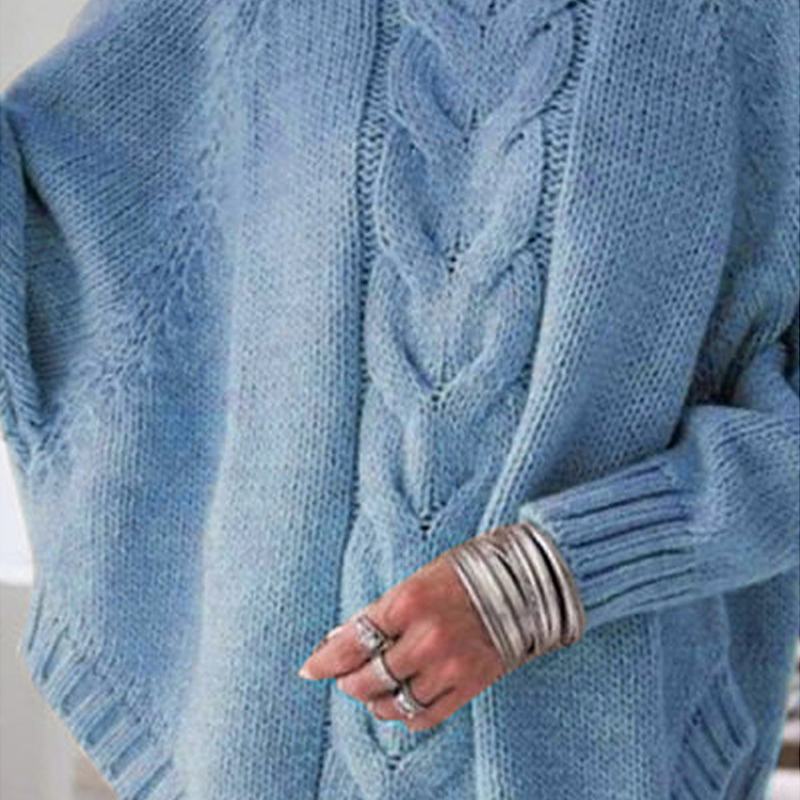 Warm loose sweater for women