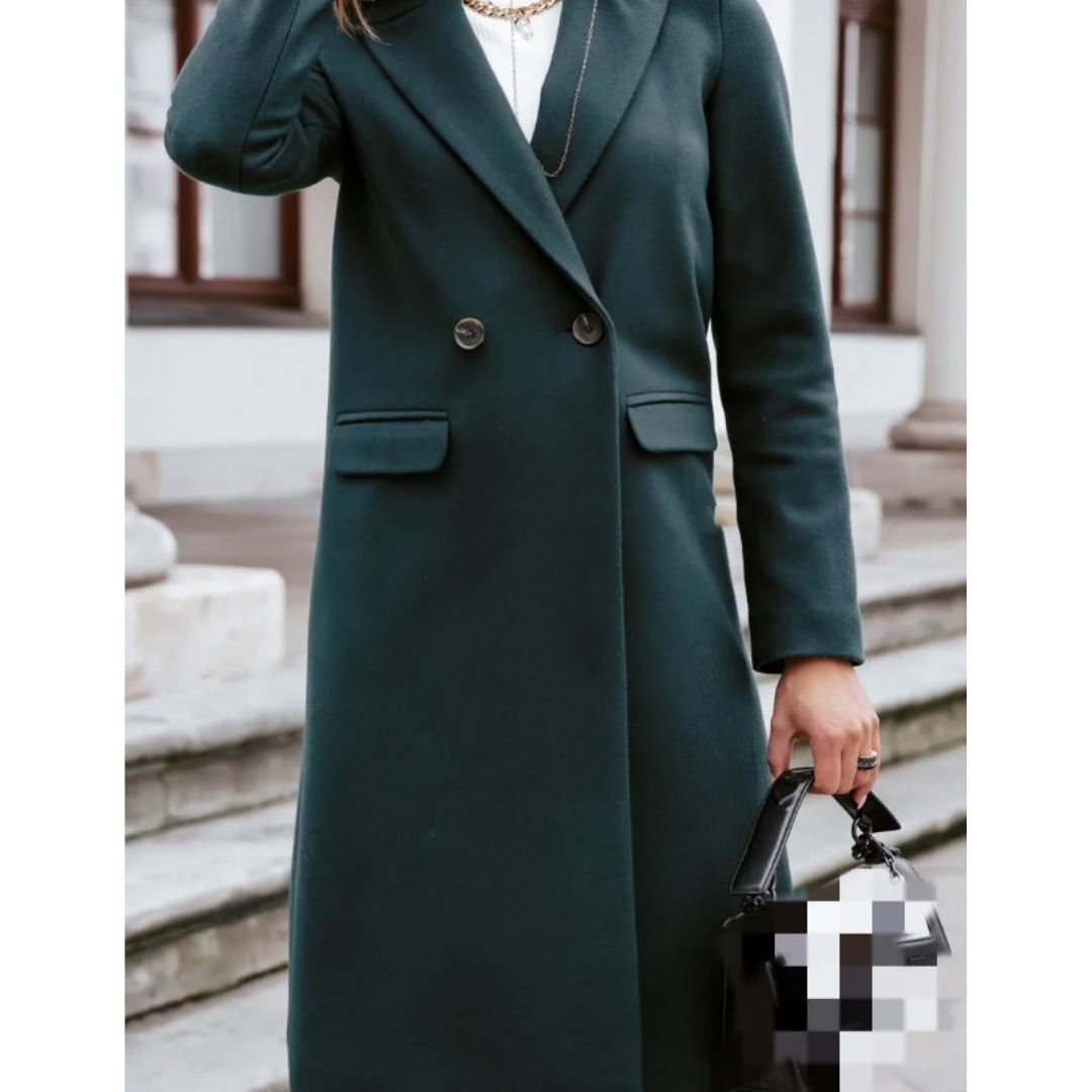 Women's long trench coat for autumn and winter