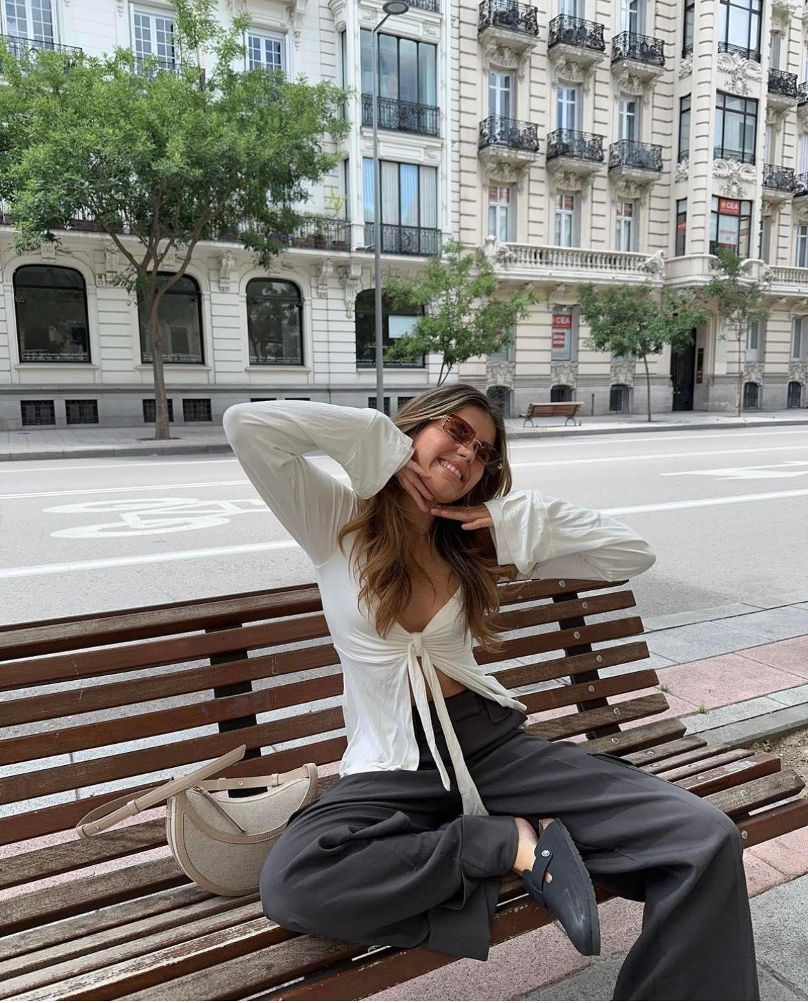 Women's white stylish sweater