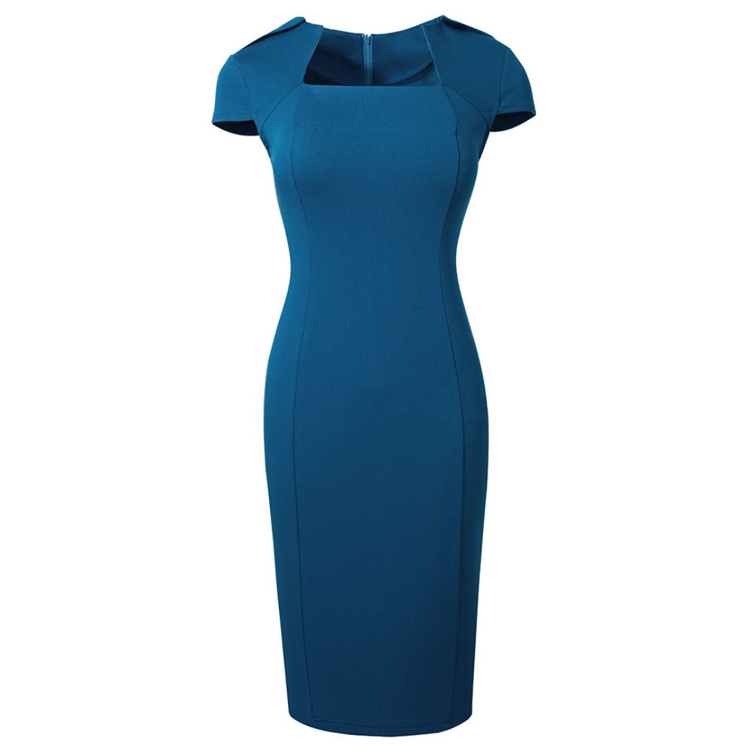 Square Neck Bodycon Dress