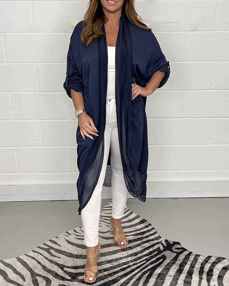 Women's soft flowy lightweight cardigan