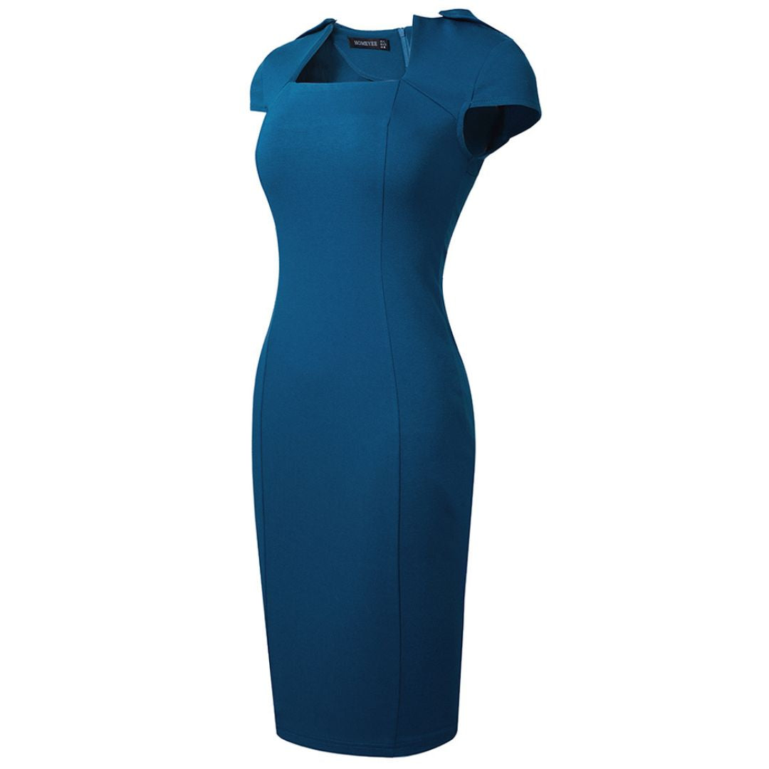 Women's Square Neck Bodycon Dress