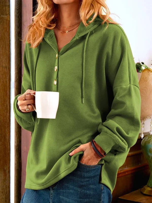 Women's fleece pullover hooded sweatshirt