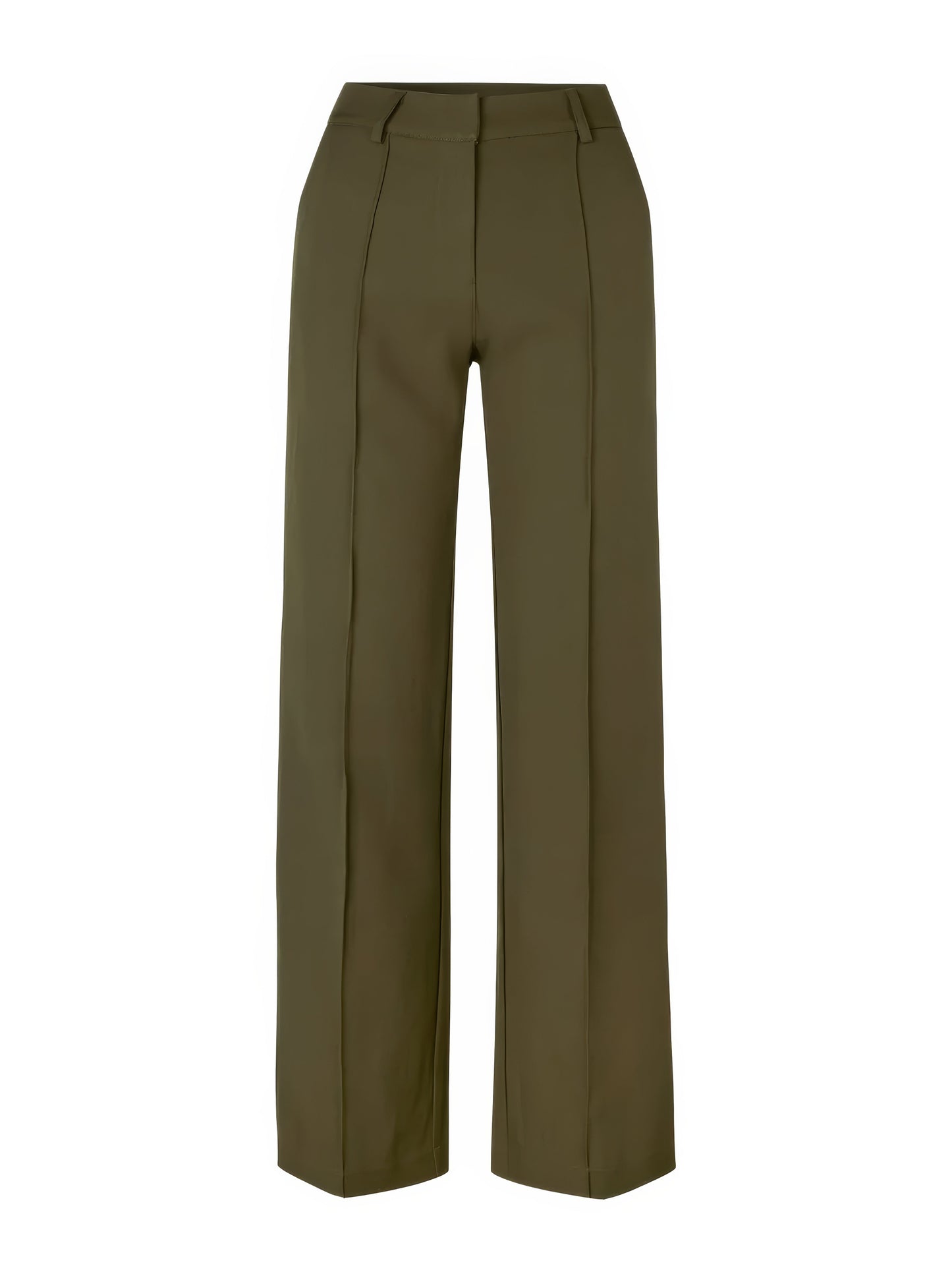 Women's slim fit straight pants with design splicing