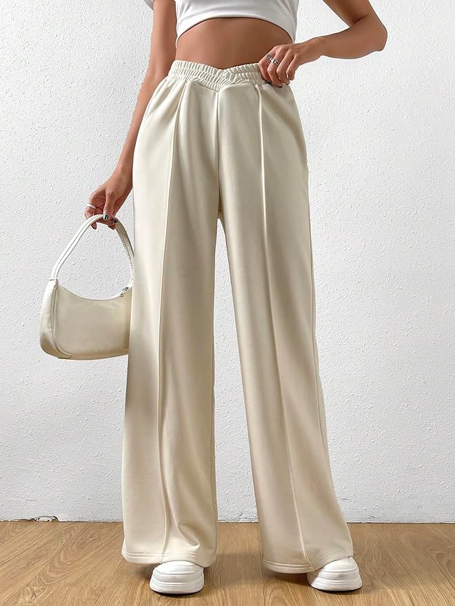 Meran - Elastic waistband Wide trouser legs