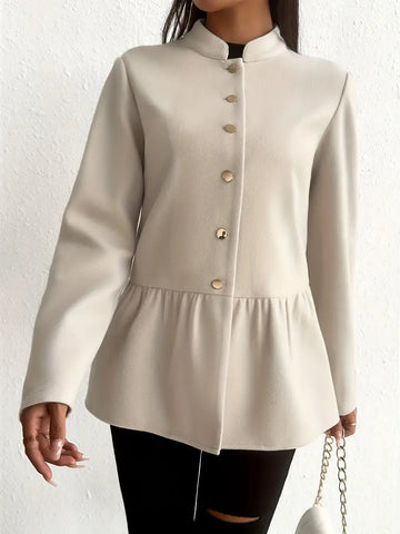 Women's elegant beige coat