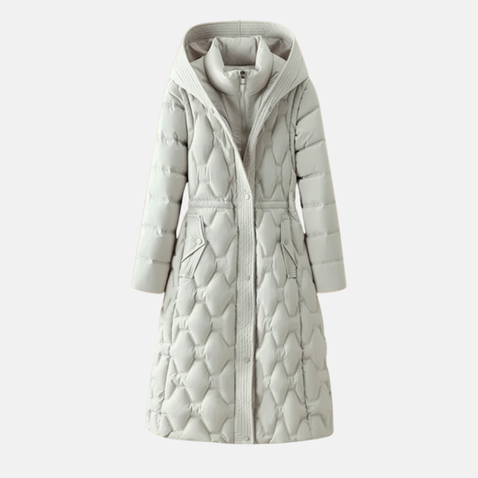 Padded Fitted Waist Quilted Jacket