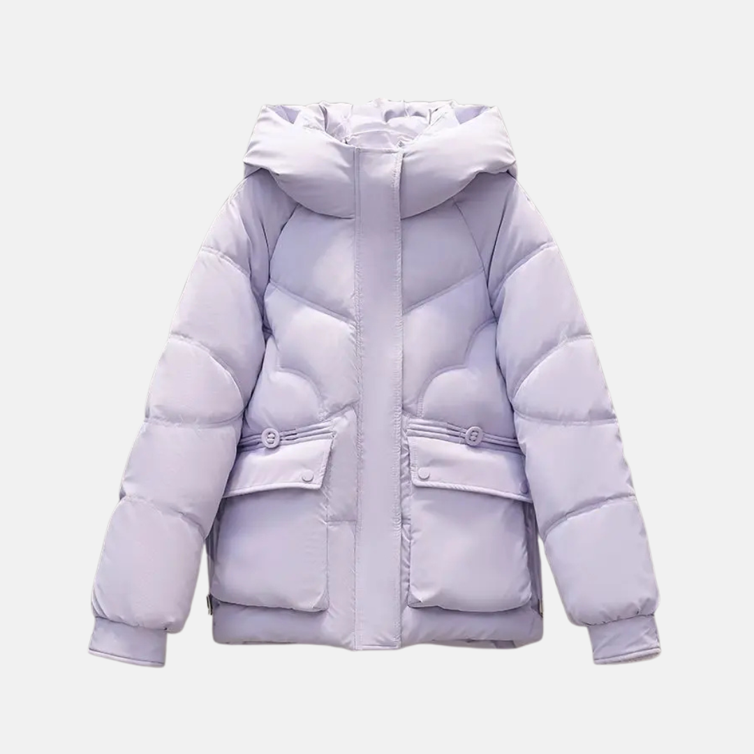 Veronica Hooded Puffer Jacket | Quilted Relaxed Fit Jacket