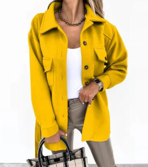 Lexie - lapel single-breasted loose jacket