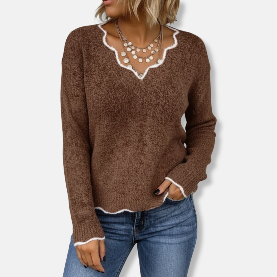 Relaxed Fit Wool Knit Sweatshirt