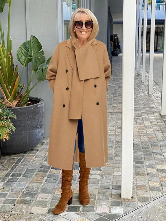 Oversized Winter Long Scarf Coat
