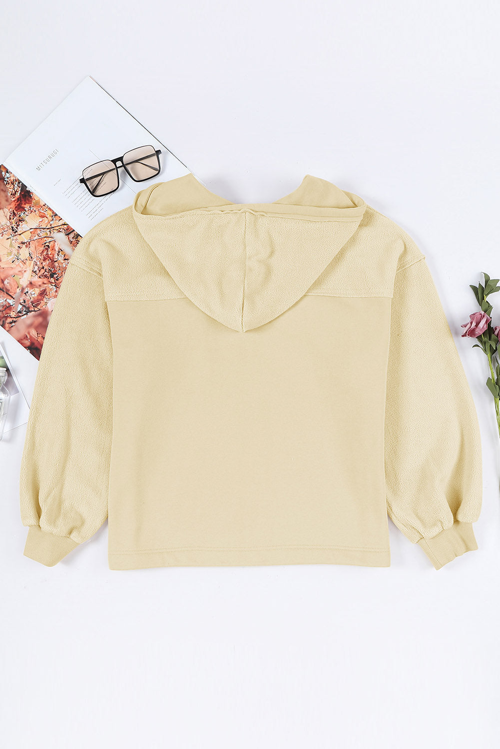 Women’s Fleece-Lined Hooded Jacket - Relaxed Fit - Zip-Up with Front Pockets