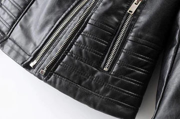 Tailored Asymmetrical Zip Biker Jacket