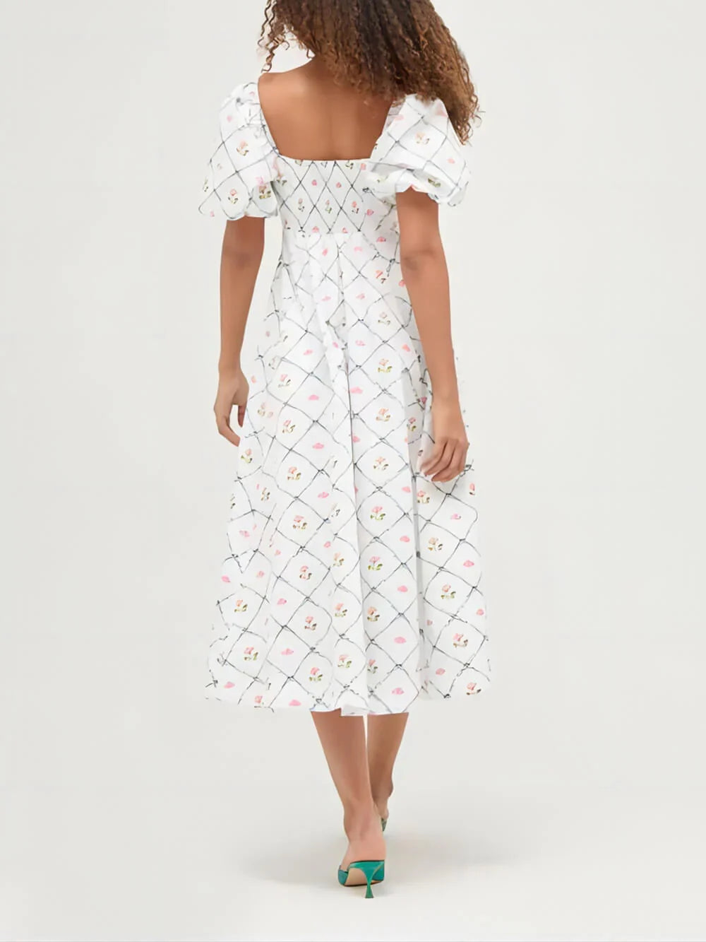 Floral Print Modern Dress