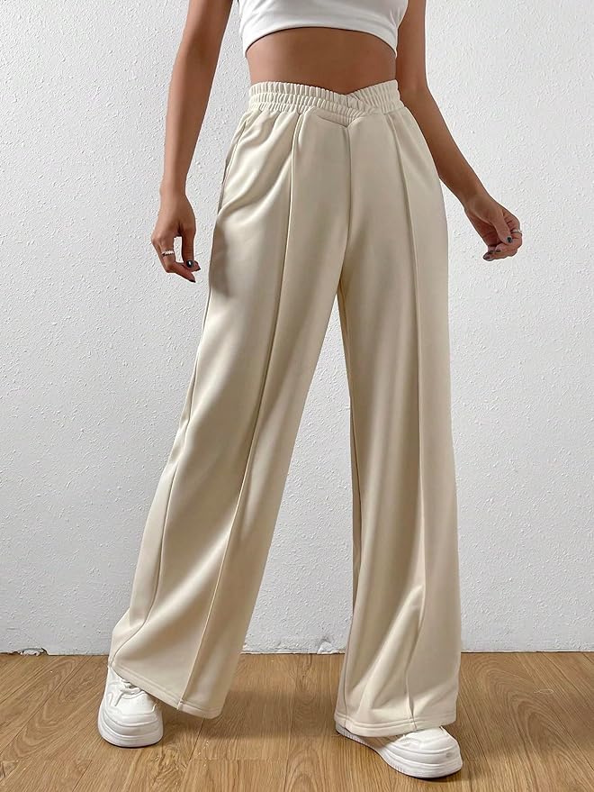 Meran - Elastic waistband Wide trouser legs