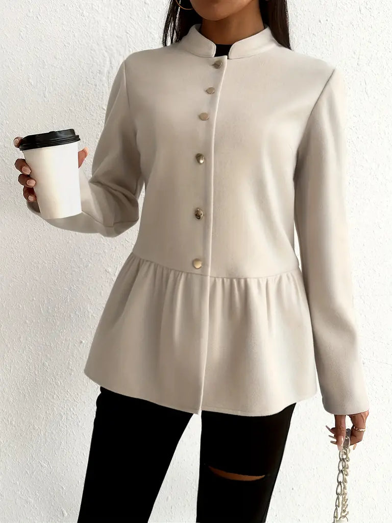 Women's elegant beige coat