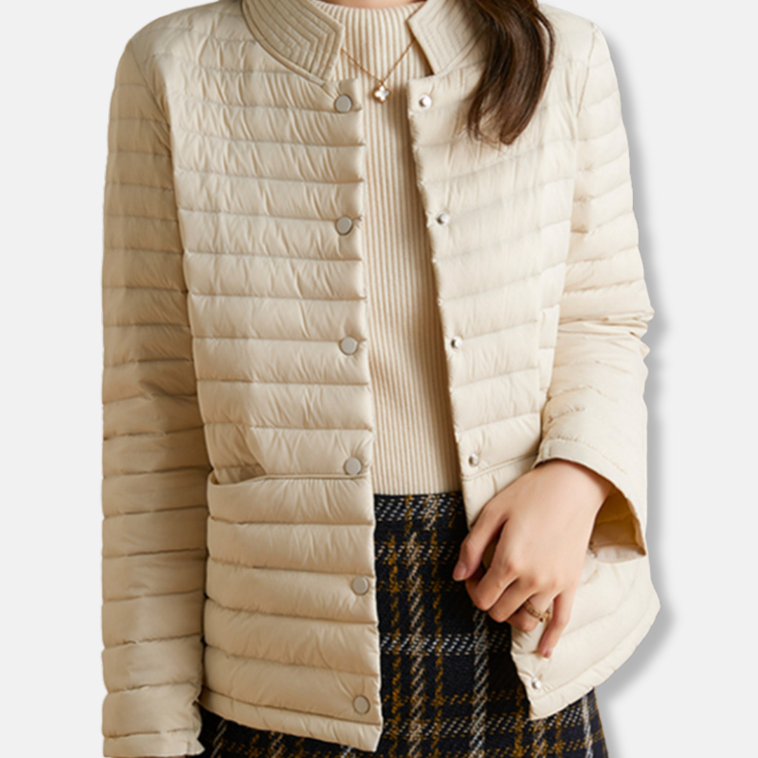 Slim Woven Fit Quilted Jacket
