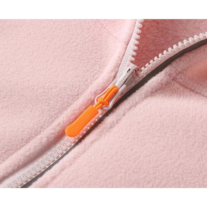 Velvet double-sided polar fleece cardigan jacket for women