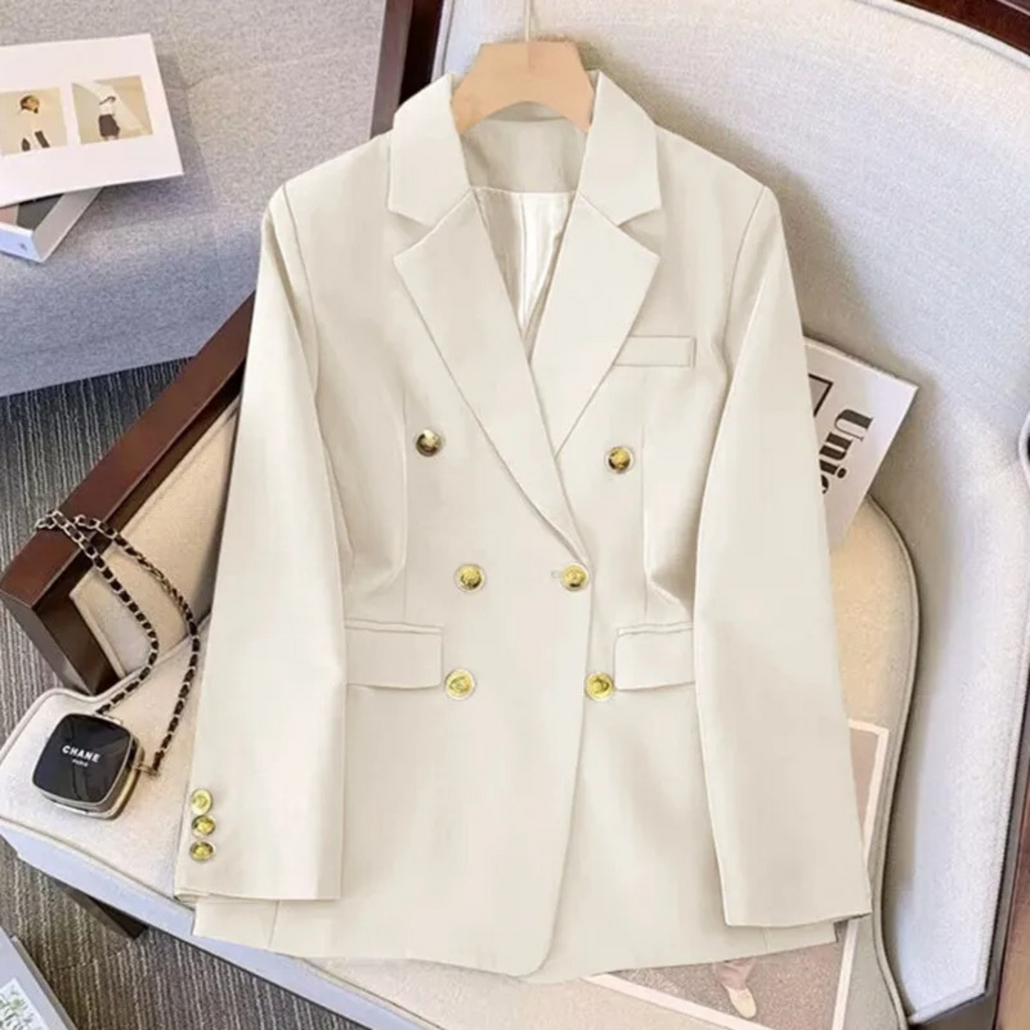 Women's fashion loose high-end slim fit suit jacket