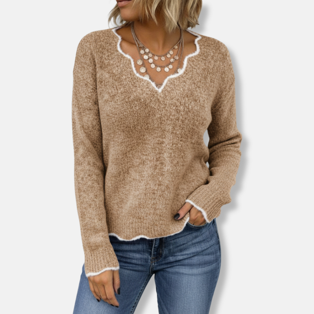 Relaxed Fit Wool Knit Sweatshirt