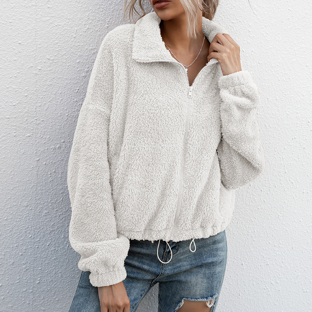 Women's plush fur jacket