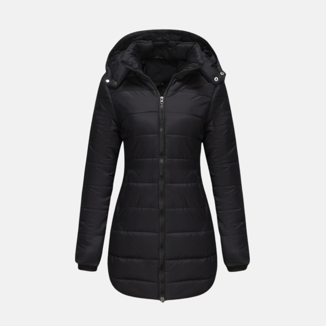 Structured Quilted Longline Padded Coat