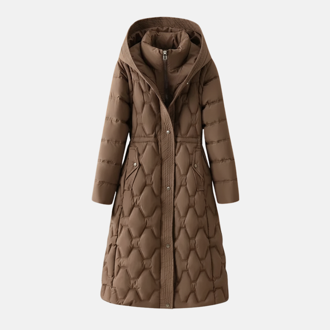 Padded Fitted Waist Quilted Jacket