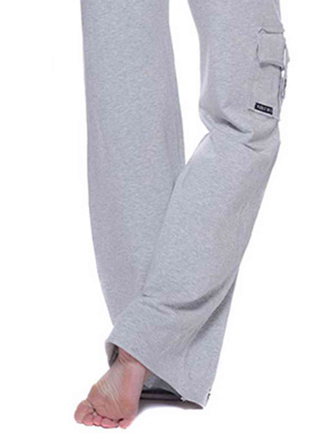 Women's mid rise cargo wide leg pants
