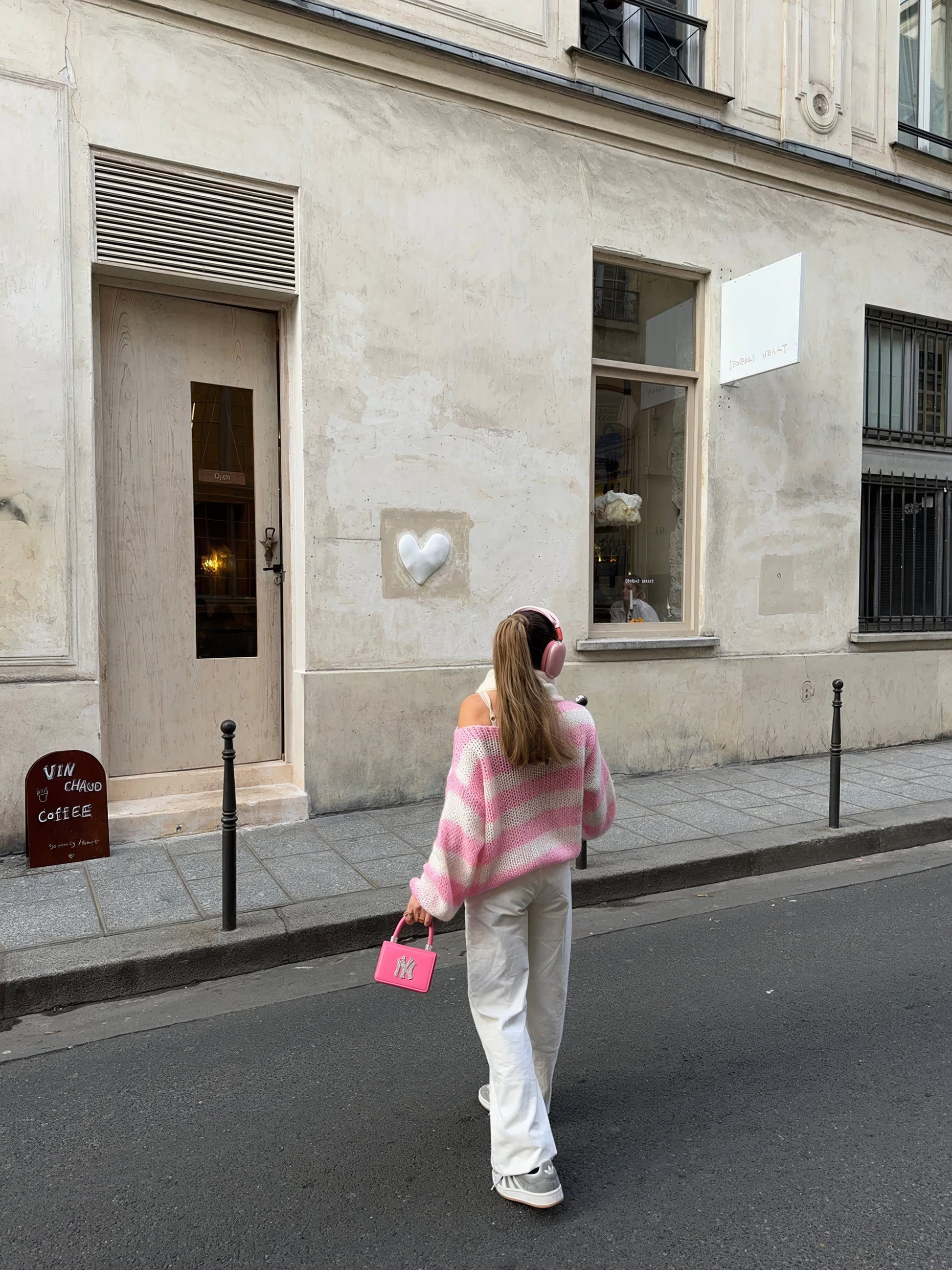 Knitted Wool Blend Crewneck Sweater