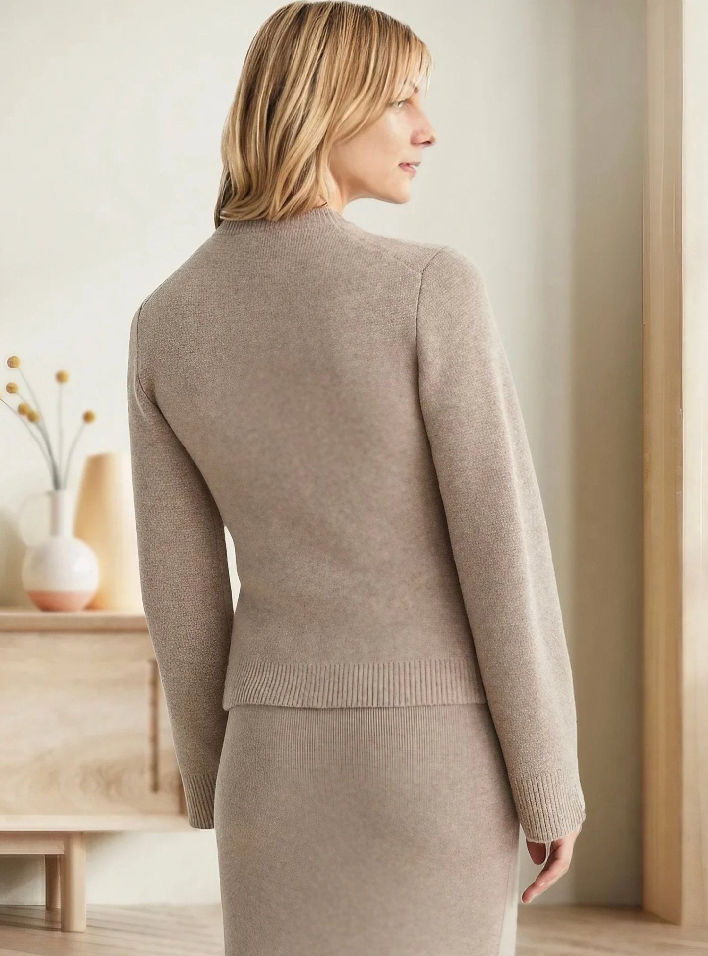 Women's comfy button down knitted cardigan