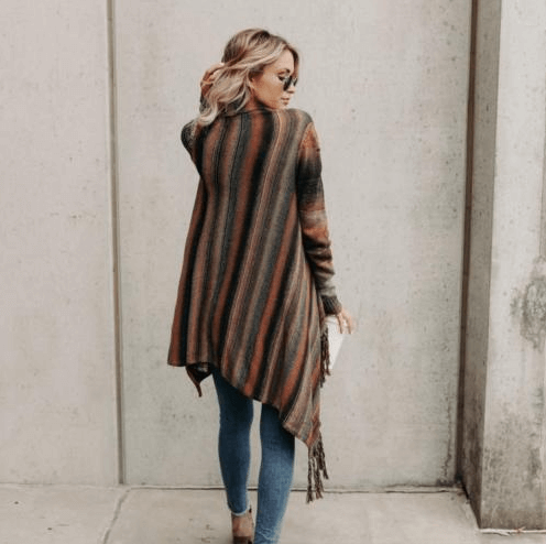 Women's mid-length slim fit slash sweater