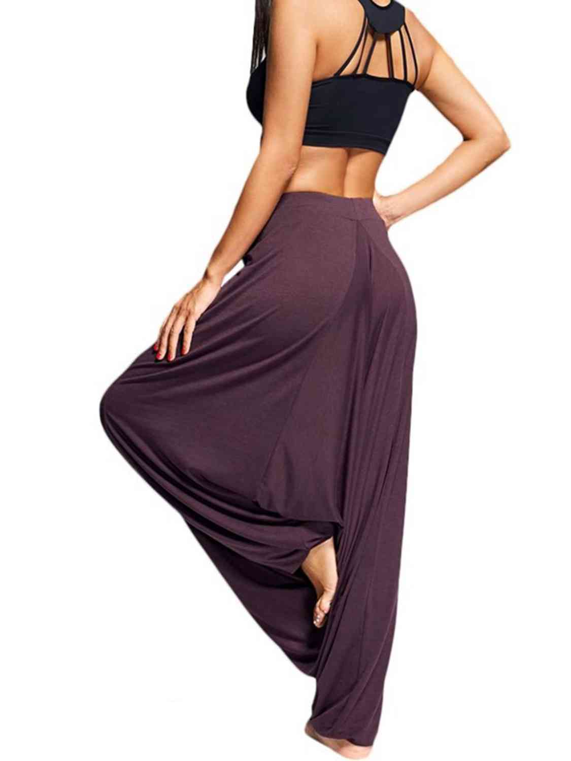 Liana - tied mid waist long harem pants