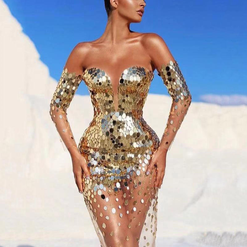 Women's Elegant Polished Evening Gown for Formal Events