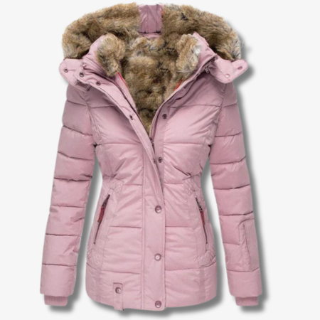 Women's warm jacket with hood